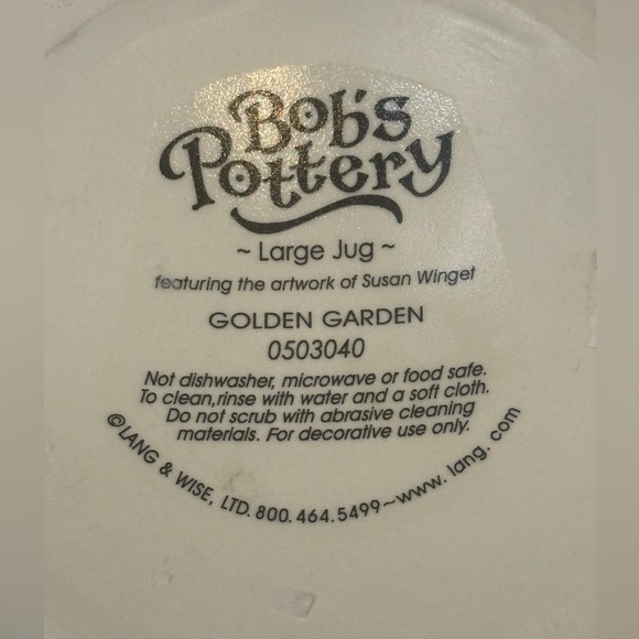 Susan Winget’s Floral Painted Ceramic Jug - Picture 8 of 9